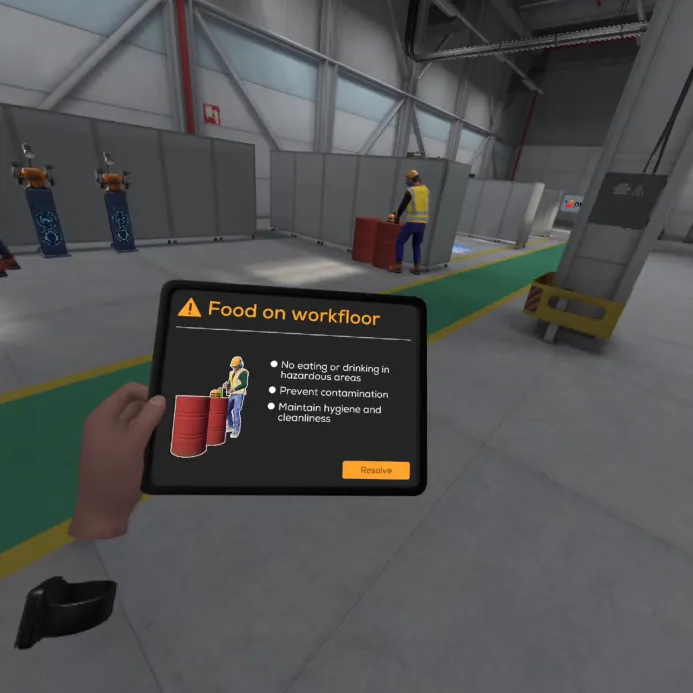 VR hazard training overview