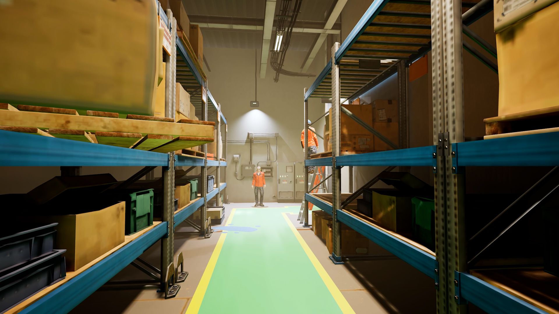 VR hazard training pallet