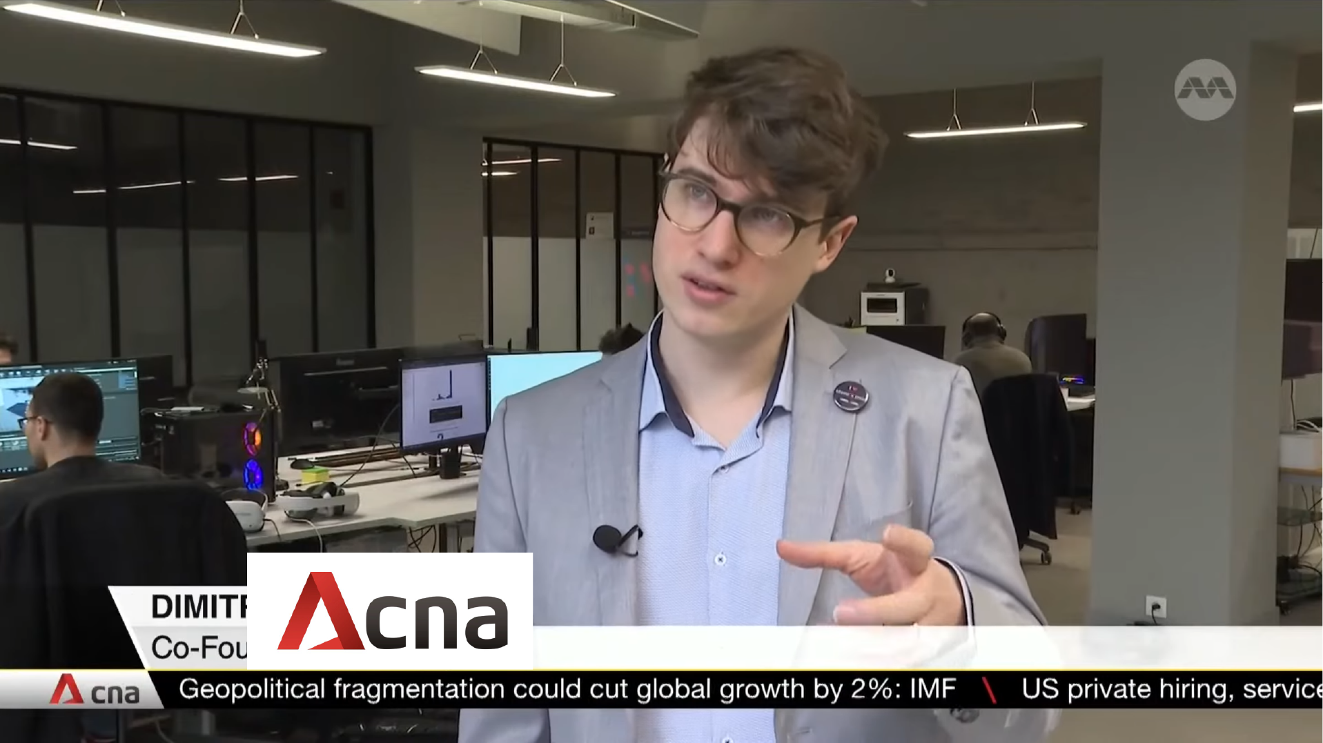 Channel News Asia: interview avec Dimitri Pirnay, Co-foundateur de OneBonsai's